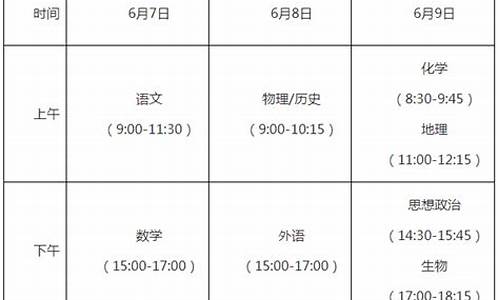 福州高考时间2024年时间表_福州高考时间2017