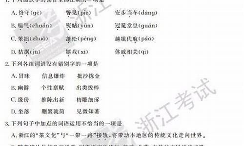 2016浙江省语文高考卷解析_浙江省2016语文高考