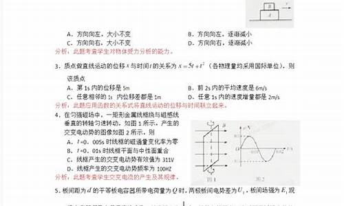 天津2015物理高考题,2015天津高考物理答案