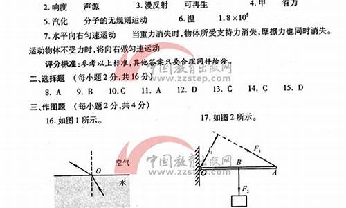 2015河南高考物理_2015河南中考物理试题及答案解析(图片版)